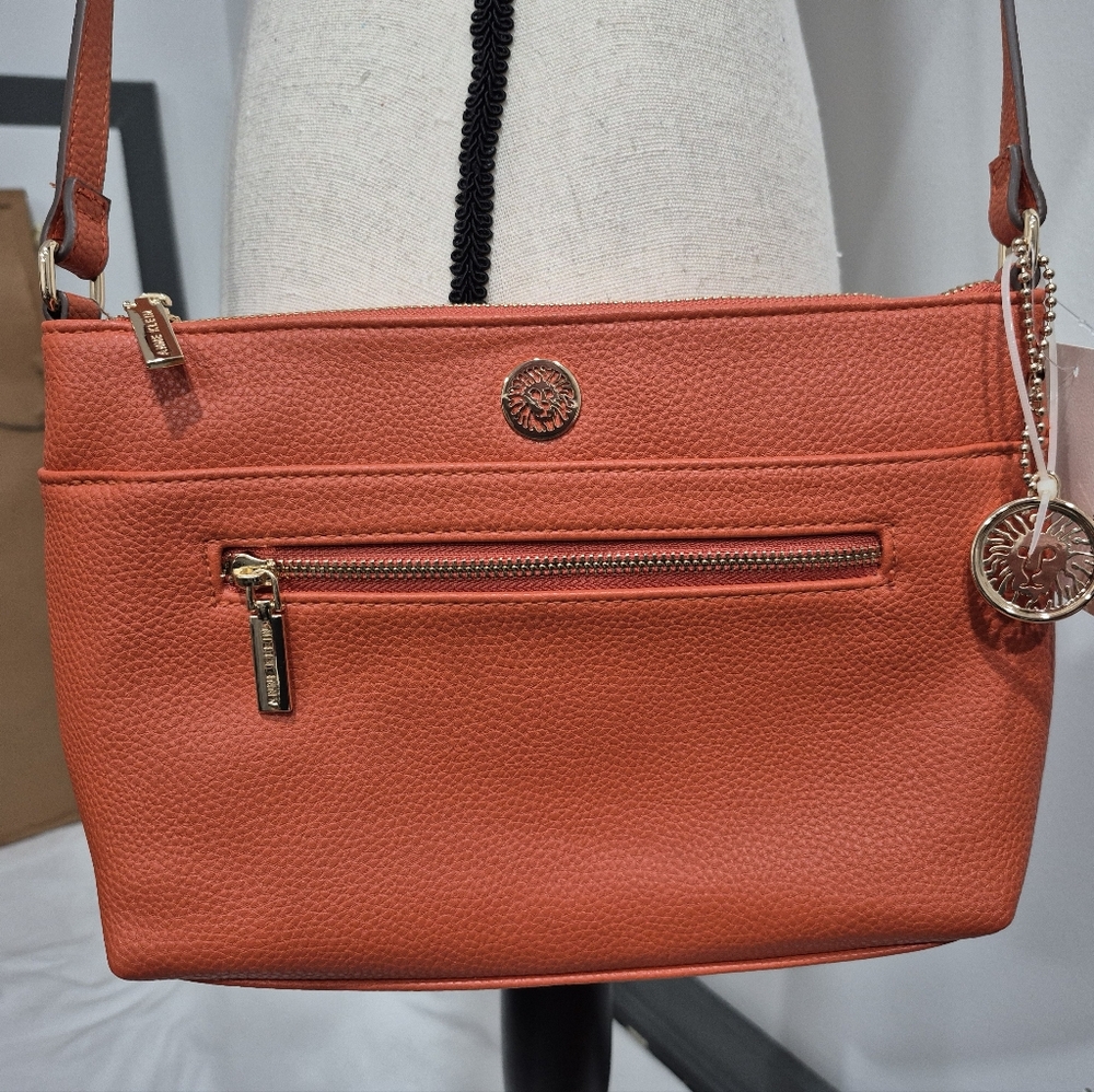 NWT Anne Klein Vanity II Crossbody Orange
